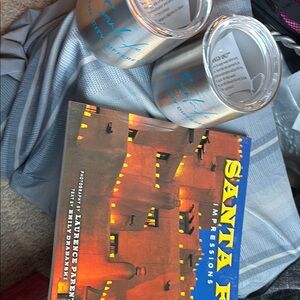 Santa Fe Impressions Book and Silver Tumblers